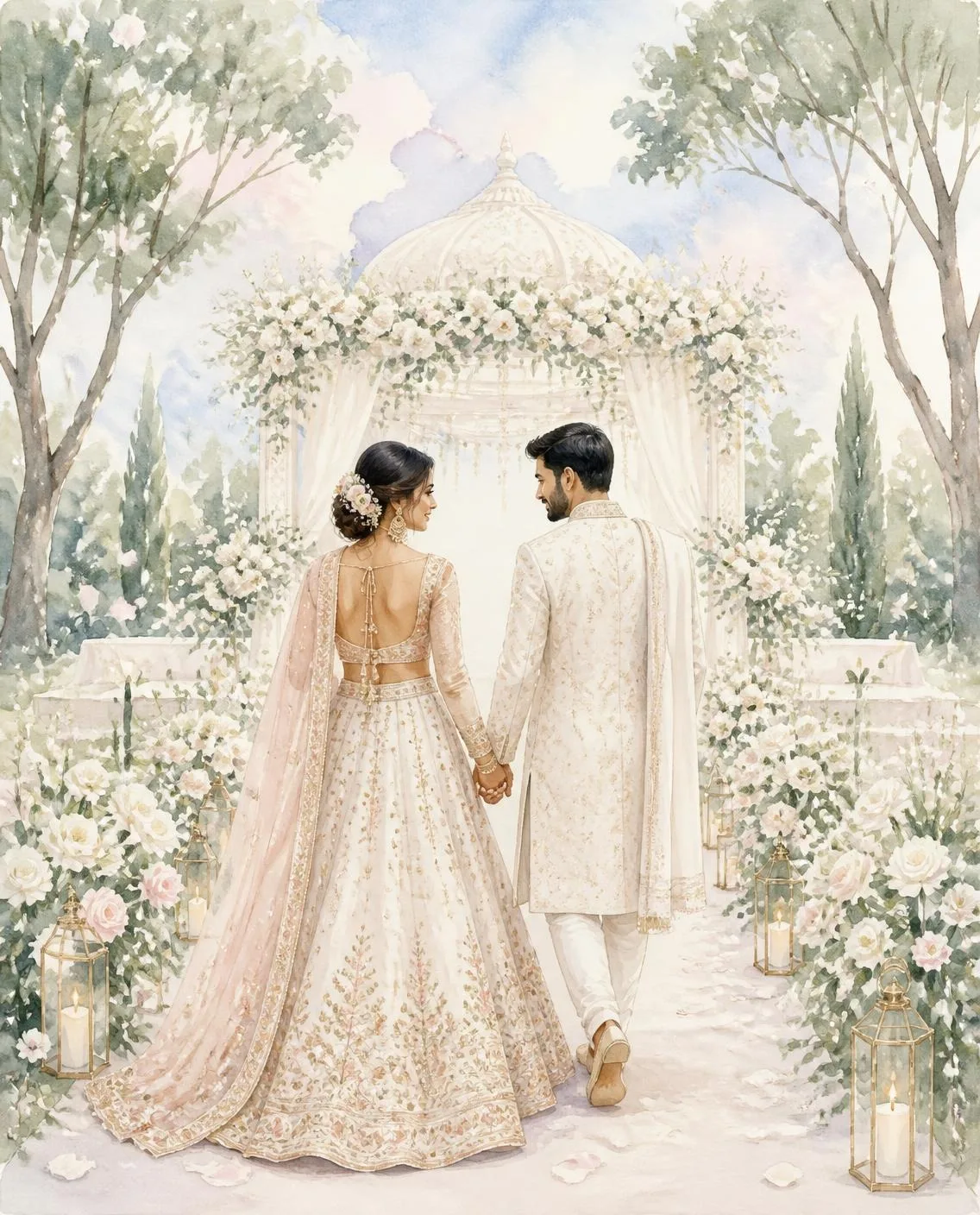 Mughal Garden invitation design