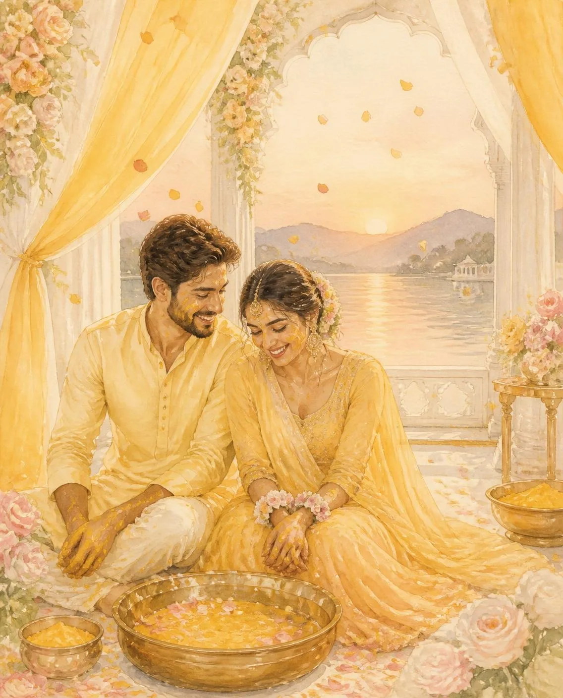 Marigold Haldi invitation design