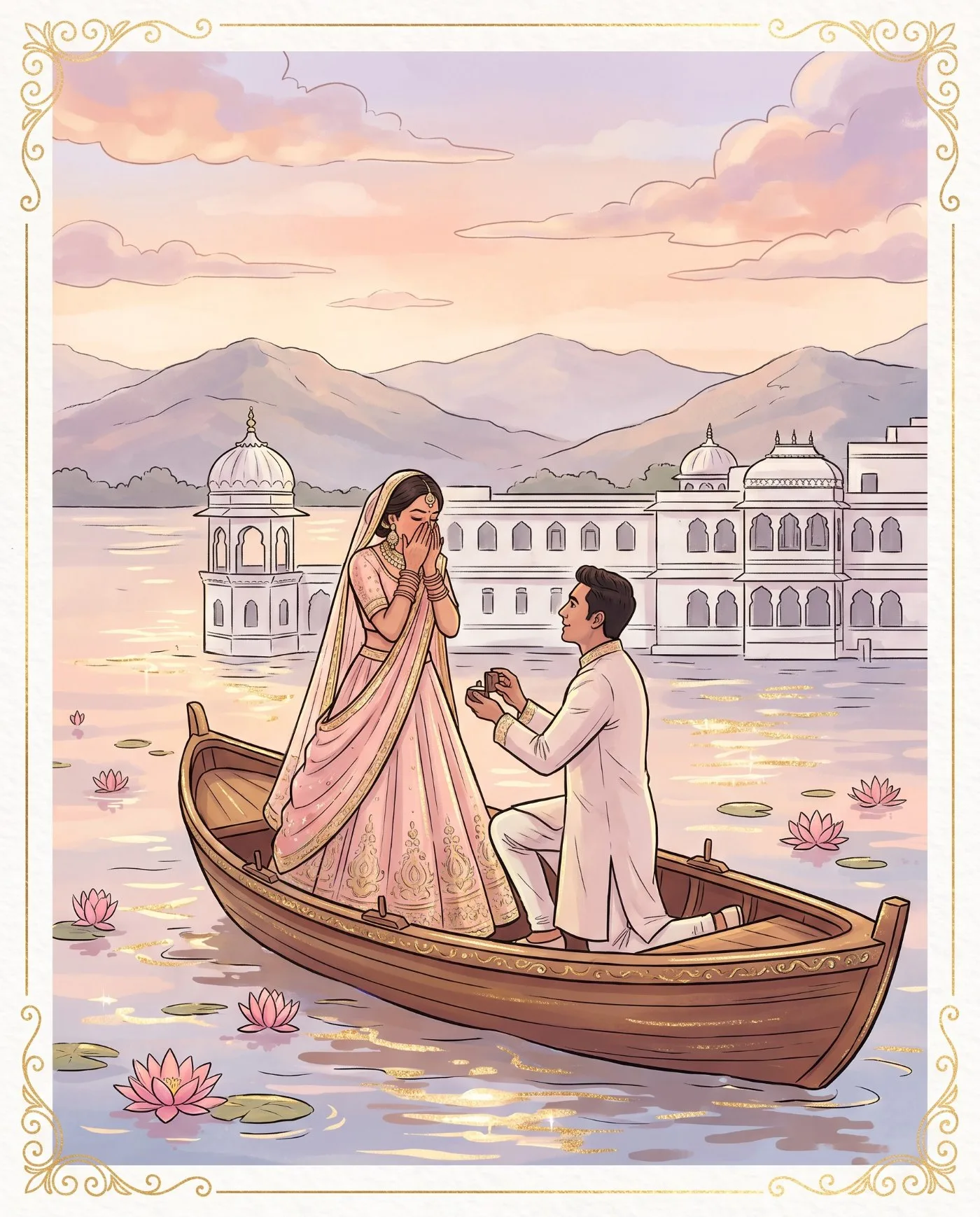 Rose Gold Blush invitation design